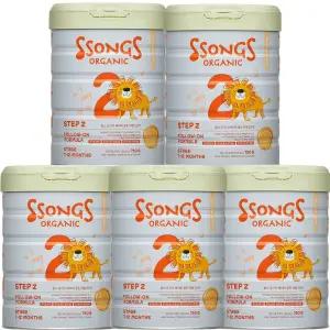 분유 쏭스오가닉 베이비 2단계 750g5캔