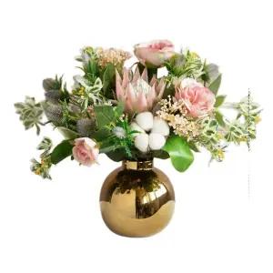 뜨게 꽃다발 완제품 수제 핸드 니트 선물 장식