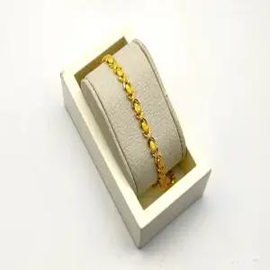 24K 순금 3돈 유니언 팔찌(18K 연결고리 장식)