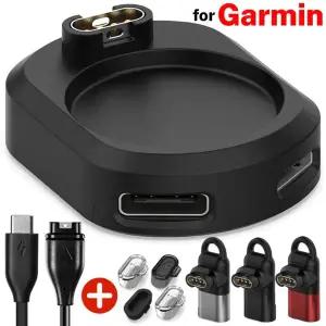 Garmin Watch Forerunner 용 충전기 어댑터 265 965 245 955 255s Venu 3 S SQ2 iOS USB 케이블 유형 C 용