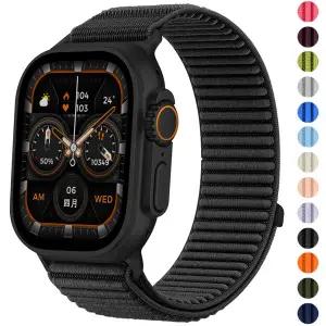 애플워치용 나일론 브레이디드 스포츠 스트랩 11 10 42 46MM iWatch 9 8 7 6 5 4 SE3 Ultra 3 49mm 45 44 4