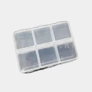 알약케이스 휴대용 필케이스 약통 6칸 투명 10개