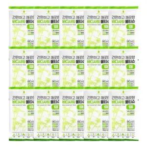 [룽스_61]물티슈 특대 캠핑 바디갸워물티슈 휴대용 1매 15P