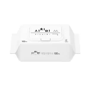 [시치미 쓱] 데일리 두거운 엠보싱 물티슈 캡형 10팩