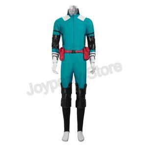 My Hero Academia 이즈쿠 미도리야 코스프레 의상 아카데미아 정장 녹색 남성 유니폼 할로윈