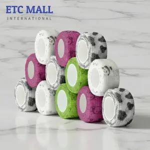 이티씨몰 자가점착 밴드 2.5cm 압박붕대 패턴 4종 모음 10+2