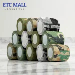 이티씨몰 자가점착 밴드 5cm 압박붕대 패턴 4종 모음 카모 포레스트 아마존 문빔 데저트 10+2