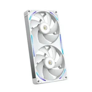 NZXT F280X Performance RGB 일체형 듀얼 쿨링팬 (화이트)