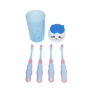 먼작귀 어린이 칫솔 4p 컵세트 (랜덤)