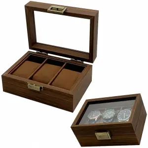 우드 시계 보관함 목재 케이스 나무 박스 정리 함 수납 캐비닛 원목 시대