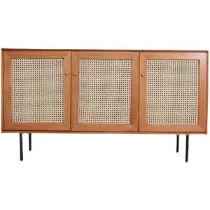 대나무 수납장 주방 인테리어 우드 있는 거실 찬장 캐비닛 원목 욕실 도어 엔틱 조립식 차