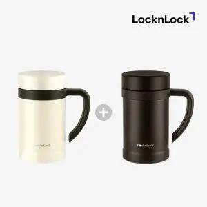 락앤락 1+1 락앤락 머그 텀블러 보온 보냉 스텐 머그컵 손잡이 텀블러 500ml /1+1 행사중