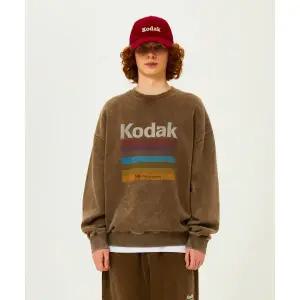 코닥 레인보우 스노우워싱 기모 맨투맨 BROWN 405940