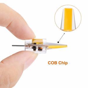 10Pcs G4 LED 램프 AC DC 12V 220V 미니 Lampada 전구 1505 COB 칩 빛 360 빔 각도 조명 할로겐 스포트라이