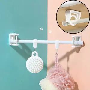 [골드스마일]튼튼한 부착식 커튼봉 무타공 설치 고정 브라켓 홀더