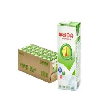 부산우유 멸균우유 흰우유 200m 24개