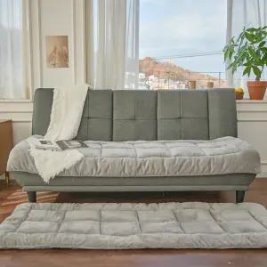 브로킹 기모 소파매트 논슬립 미끄럼방지 방수 깔개 그레이 3인용 1개