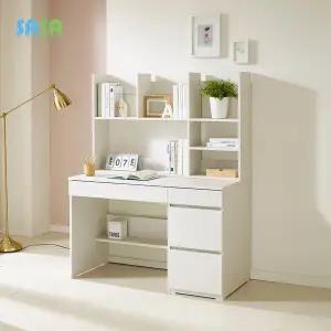 데코라인(매장상품) 플랜 1인 책장 책상세트