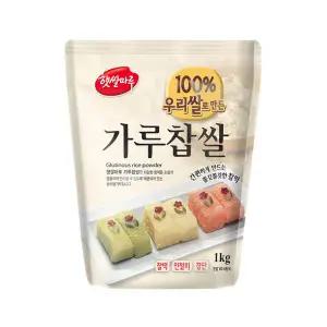 [대두식품] 가루찹쌀(국산쌀) 1kg / 햇쌀마루 베이킹 찰떡 화과자 인절미 찹쌀떡
