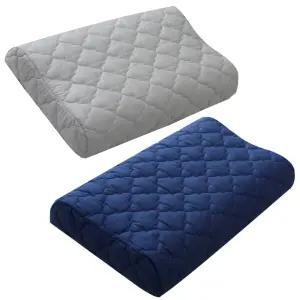 순면 누빔 라텍스 메모리폼 베개커버 굴곡형 M 57×35cm