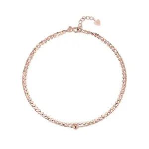 [도로시] 14k 데일리 포인트 2줄 볼체인 발찌