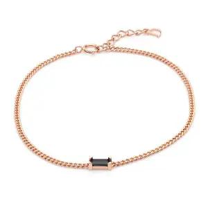 [도로시] 14k 블랙 바겟큐 팔찌