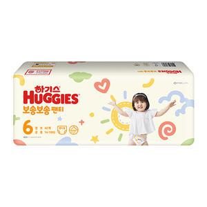 하기스 보송보송 팬티 6단계 점보 공용 40매 4팩