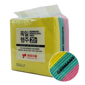키친아트 독일행주 20P 칼라 주방행주 수세미