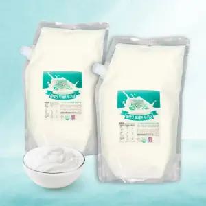 밀크아트 수제요거트 플레인요거트 2000ml 2팩 [무가당]