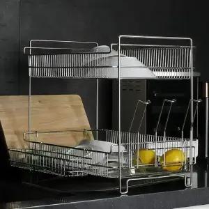 루시드 올스텐 2단 식기건조대 특대형 (수저통 도마걸이 포함)