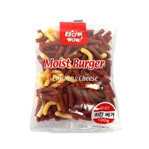 바우와우 모이스트 치킨버거 100g