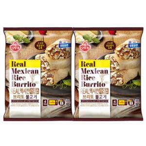 오뚜기 리얼 멕시칸 라이스브리또 불고기500g(4개입) x 2개 /