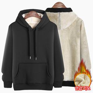 남성 겨울 양모 후드티 양털 기모 티셔츠 WI022H