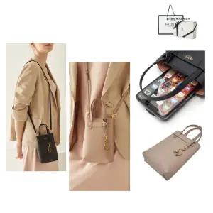 [롯데백화점]헤지스ACC [본점][BEST]가죽 퍼피로고 장식 폰수납 초미니 크로스백 2종 HIWA3E410BK,411P4