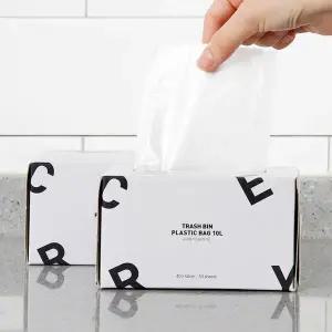 [홈앤하우스] 휴지통 비닐봉투 10L 50매x2