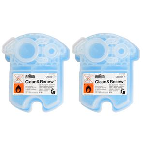 브라운 CCR2MN 총4개입 브라운세정액 면도기세정액