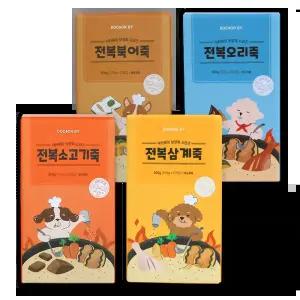 닥터바이 애견 전복삼계 소고기 오리 북어 죽탕 강아지보양식 100g 5개입