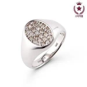 [도로시][에스파윈터 착용] 14k 볼륨 오벌 풀셋 애끼반지(다이아몬드)