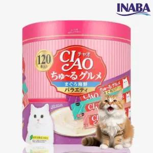 이나바 챠오츄르 대용량 버라이어티팩 참치 해산물 120개입(SC-211)