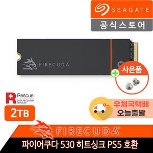 씨게이트 파이어쿠다 530R 히트싱크 M.2 NVME SSD 2TB +PCIE4.0+PS5호환+