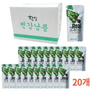한입 찐 강낭콩 80g X 20봉지 (1박스) 더 리얼 간식