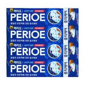 페리오 어드밴스드 케비티케어 알파 치약 150g (4개입) 충치예방 치약