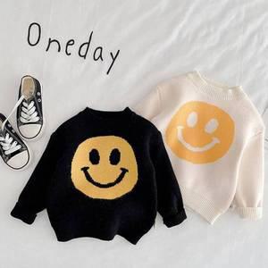 [제이큐]빅스마일 라운드 긴팔 니트 유아티셔츠80-120204585