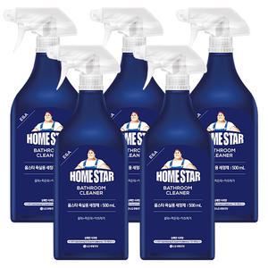 홈스타 욕실용 세정제 500ml x 5개 물때 찌든때 악취제거 욕실 화장실 청소 세제