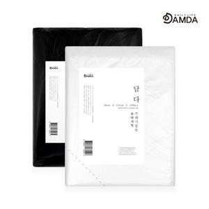 종량제형 분리수거봉투 80리터 100매 투명, 검정 매듭