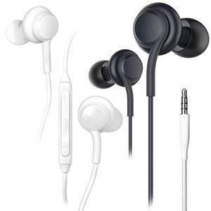 [OMT]S9 블랙 패브릭줄 유선 스테레오 이어폰 3.5mm