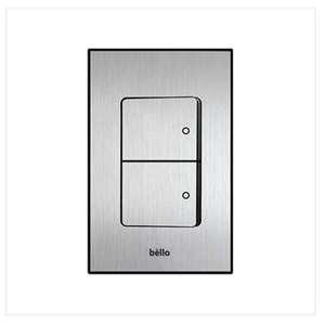 위너스 벨로 실버 스위치 2구 bello 실버스위치