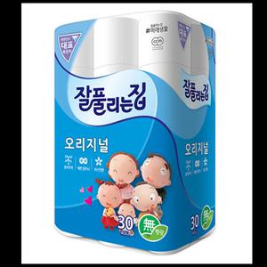 잘풀리는집 오리지널 2겹 롤 화장지 30롤 두루마 휴지 기