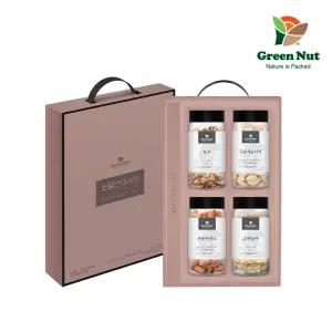 [그린너트] 소담견과 4구 병입 선물세트 1호