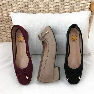 [오노마] ONM  스웨이드 펌프스 데일리 패션 슈즈 리본 구두 (S8813930)